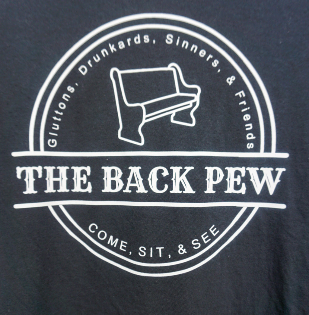 The Back Pew T-shirt- Black